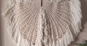 macramé angle-مكرمية جدارية